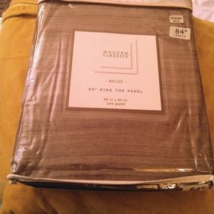 SILK RING TOP CURTAIN PANEL 40 X 84